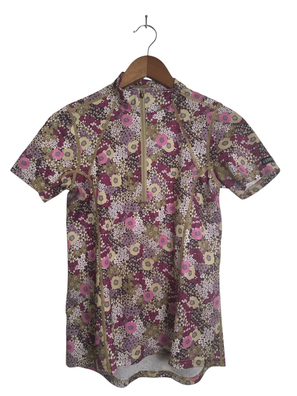 Kerrits Women’s S Pink Floral Equestrian Riding Performance Top